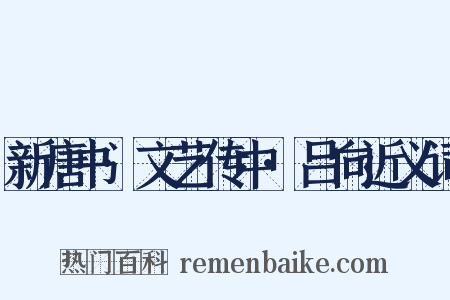 新唐书·文艺传中·吕向近义词是什么意思的图片